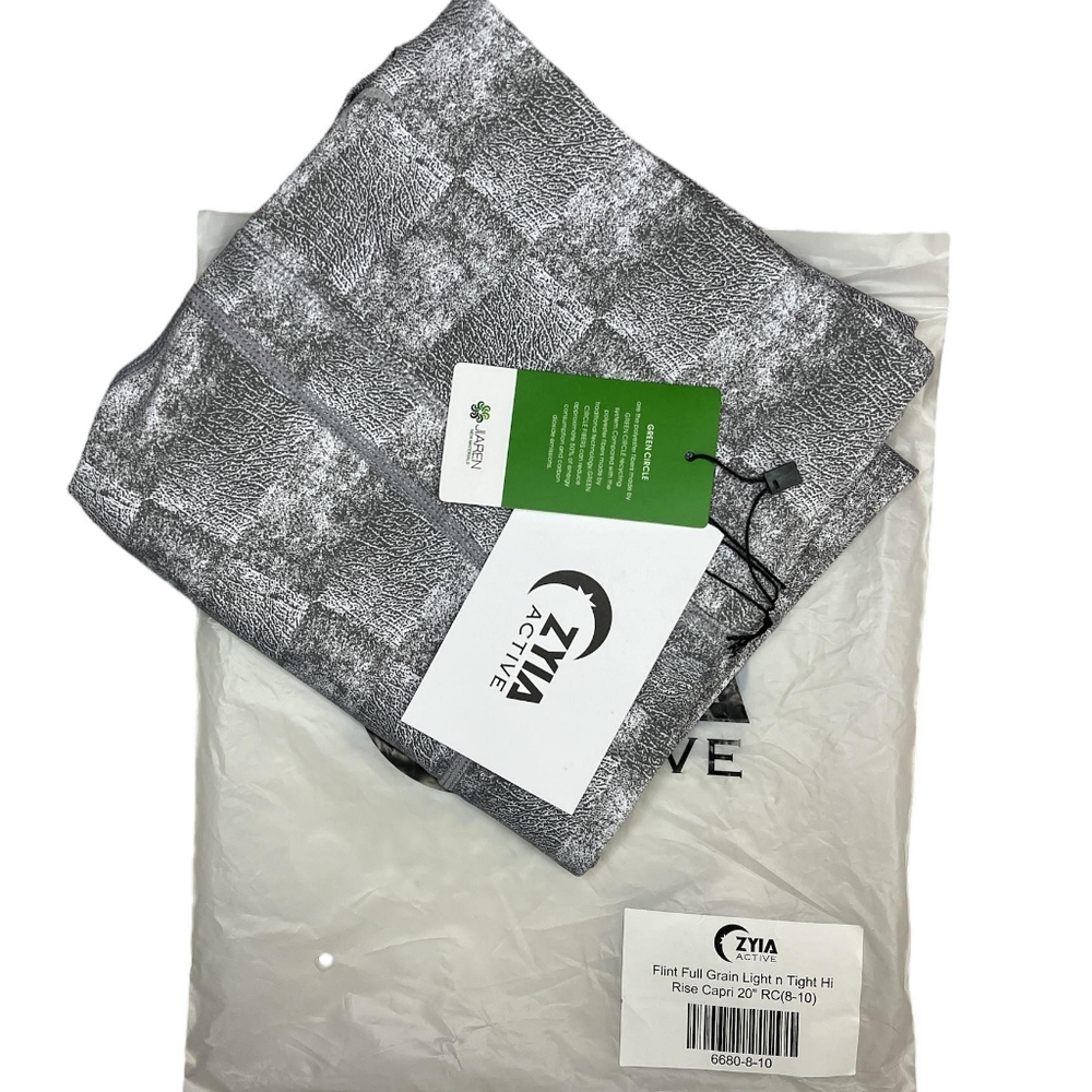 NEW Zyia 6680 flint full grain light n tight hi-rise Capri RC size 8-10 NWT - Picture 4 of 11